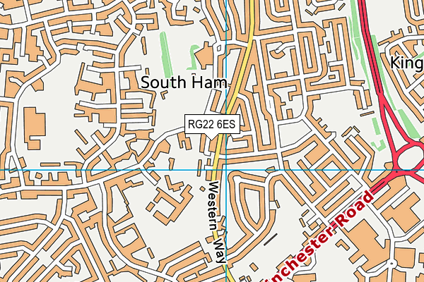 RG22 6ES map - OS VectorMap District (Ordnance Survey) RG22 6ES map - OS VectorMap District (Ordnance Survey)