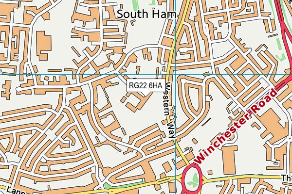 RG22 6HA map - OS VectorMap District (Ordnance Survey) RG22 6HA map - OS VectorMap District (Ordnance Survey)