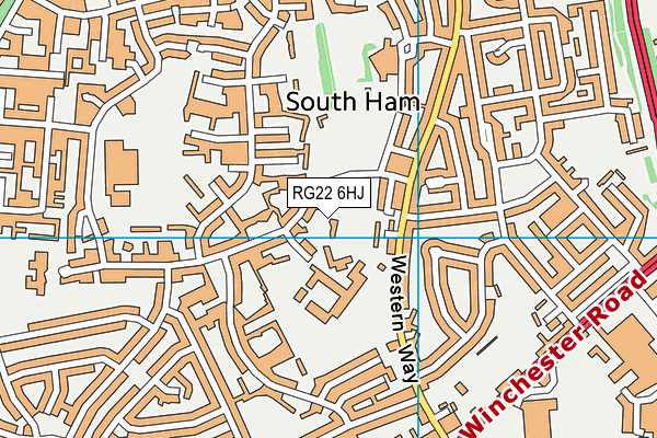 RG22 6HJ map - OS VectorMap District (Ordnance Survey) RG22 6HJ map - OS VectorMap District (Ordnance Survey)