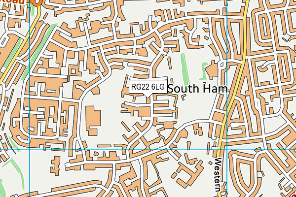 RG22 6LG map - OS VectorMap District (Ordnance Survey) RG22 6LG map - OS VectorMap District (Ordnance Survey)