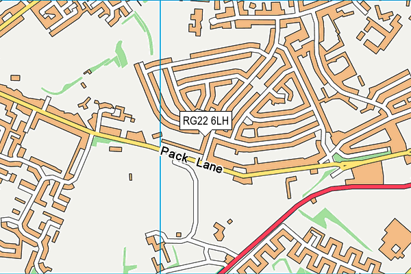 RG22 6LH map - OS VectorMap District (Ordnance Survey) RG22 6LH map - OS VectorMap District (Ordnance Survey)