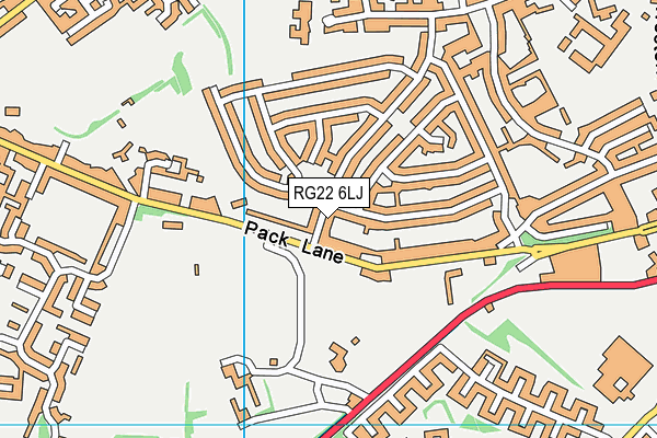 RG22 6LJ map - OS VectorMap District (Ordnance Survey) RG22 6LJ map - OS VectorMap District (Ordnance Survey)