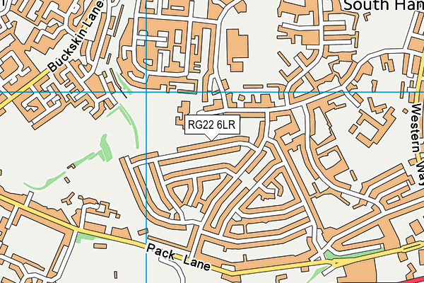 RG22 6LR map - OS VectorMap District (Ordnance Survey) RG22 6LR map - OS VectorMap District (Ordnance Survey)