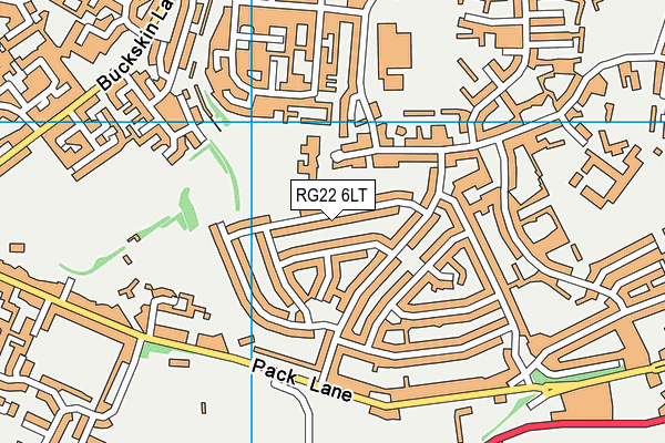 RG22 6LT map - OS VectorMap District (Ordnance Survey) RG22 6LT map - OS VectorMap District (Ordnance Survey)