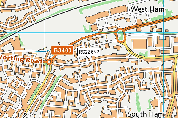 RG22 6NP map - OS VectorMap District (Ordnance Survey) RG22 6NP map - OS VectorMap District (Ordnance Survey)