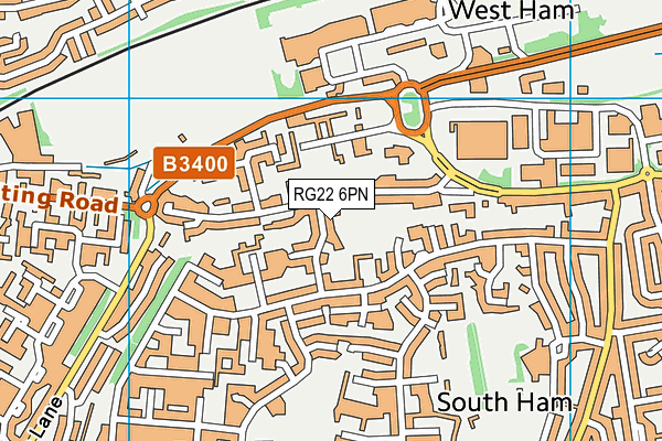 RG22 6PN map - OS VectorMap District (Ordnance Survey) RG22 6PN map - OS VectorMap District (Ordnance Survey)