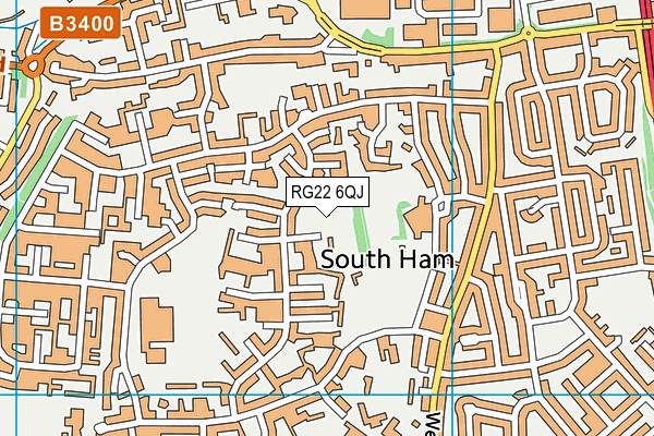 RG22 6QJ map - OS VectorMap District (Ordnance Survey) RG22 6QJ map - OS VectorMap District (Ordnance Survey)
