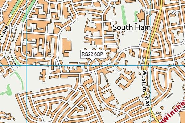 RG22 6QP map - OS VectorMap District (Ordnance Survey) RG22 6QP map - OS VectorMap District (Ordnance Survey)