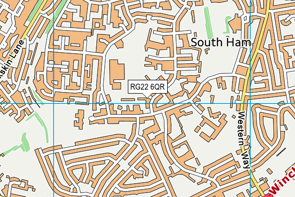 RG22 6QR map - OS VectorMap District (Ordnance Survey) RG22 6QR map - OS VectorMap District (Ordnance Survey)