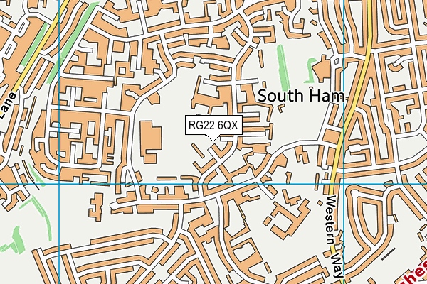 RG22 6QX map - OS VectorMap District (Ordnance Survey) RG22 6QX map - OS VectorMap District (Ordnance Survey)