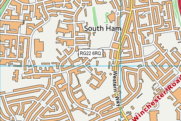 RG22 6RQ map - OS VectorMap District (Ordnance Survey)