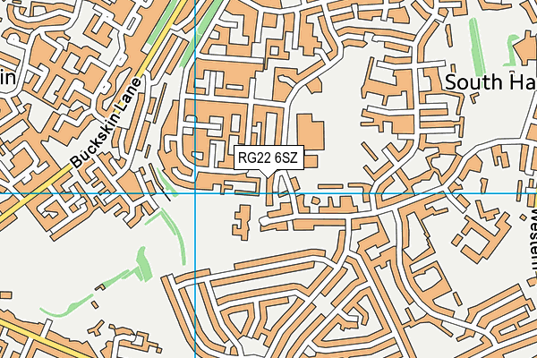 RG22 6SZ map - OS VectorMap District (Ordnance Survey) RG22 6SZ map - OS VectorMap District (Ordnance Survey)