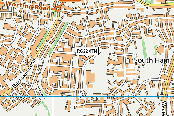 RG22 6TN map - OS VectorMap District (Ordnance Survey) RG22 6TN map - OS VectorMap District (Ordnance Survey)