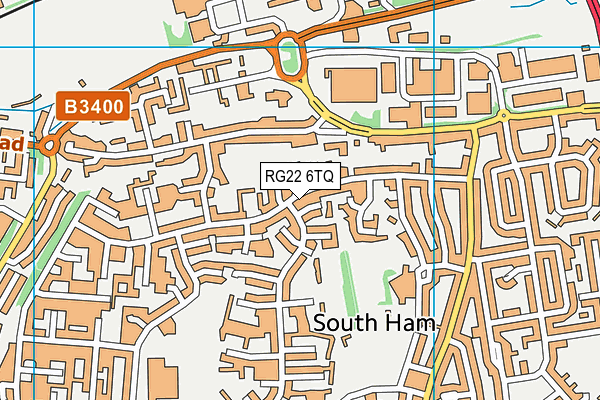 RG22 6TQ map - OS VectorMap District (Ordnance Survey) RG22 6TQ map - OS VectorMap District (Ordnance Survey)