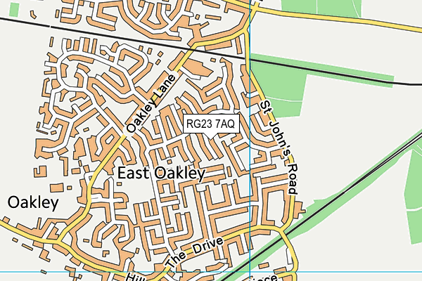 RG23 7AQ map - OS VectorMap District (Ordnance Survey) RG23 7AQ map - OS VectorMap District (Ordnance Survey)