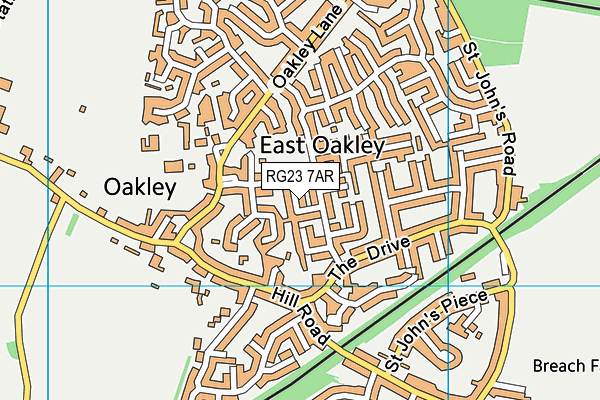 RG23 7AR map - OS VectorMap District (Ordnance Survey) RG23 7AR map - OS VectorMap District (Ordnance Survey)