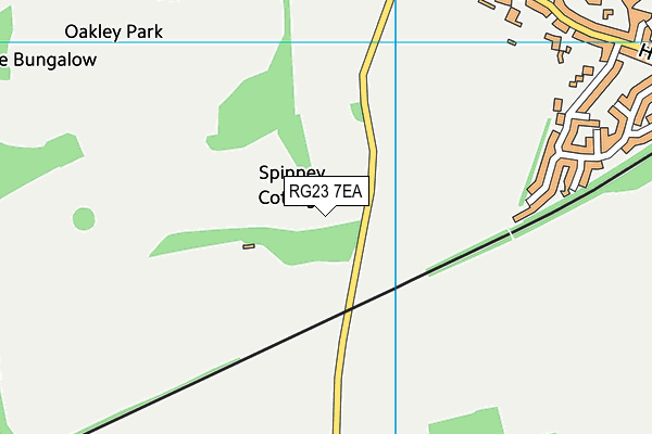 RG23 7EA map - OS VectorMap District (Ordnance Survey)