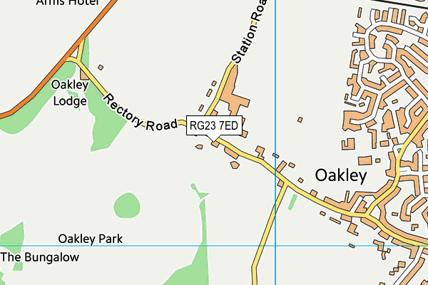 RG23 7ED map - OS VectorMap District (Ordnance Survey) RG23 7ED map - OS VectorMap District (Ordnance Survey)