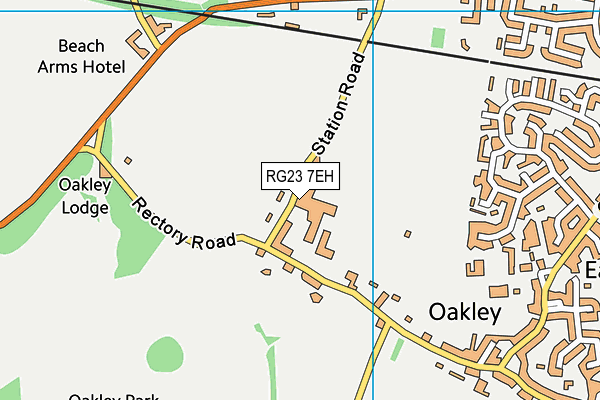 RG23 7EH map - OS VectorMap District (Ordnance Survey) RG23 7EH map - OS VectorMap District (Ordnance Survey)