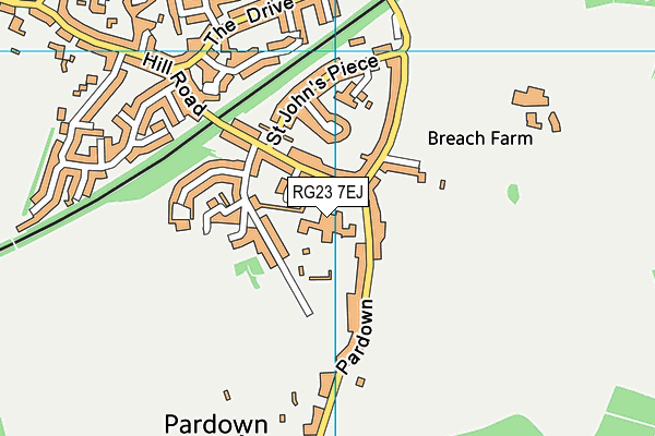 RG23 7EJ map - OS VectorMap District (Ordnance Survey) RG23 7EJ map - OS VectorMap District (Ordnance Survey)