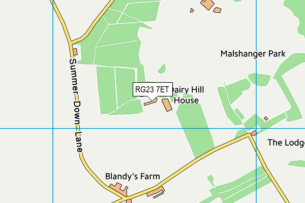 RG23 7ET map - OS VectorMap District (Ordnance Survey) RG23 7ET map - OS VectorMap District (Ordnance Survey)