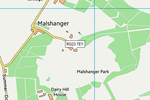 RG23 7EY map - OS VectorMap District (Ordnance Survey) RG23 7EY map - OS VectorMap District (Ordnance Survey)