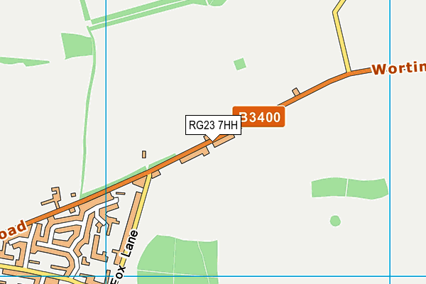 RG23 7HH map - OS VectorMap District (Ordnance Survey) RG23 7HH map - OS VectorMap District (Ordnance Survey)