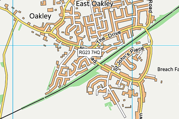 RG23 7HQ map - OS VectorMap District (Ordnance Survey) RG23 7HQ map - OS VectorMap District (Ordnance Survey)