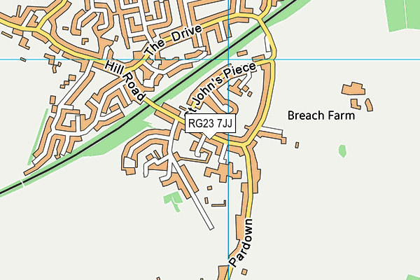 RG23 7JJ map - OS VectorMap District (Ordnance Survey) RG23 7JJ map - OS VectorMap District (Ordnance Survey)