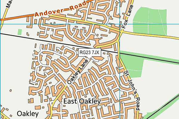 RG23 7JX map - OS VectorMap District (Ordnance Survey) RG23 7JX map - OS VectorMap District (Ordnance Survey)
