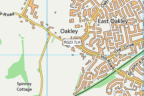 RG23 7LH map - OS VectorMap District (Ordnance Survey) RG23 7LH map - OS VectorMap District (Ordnance Survey)