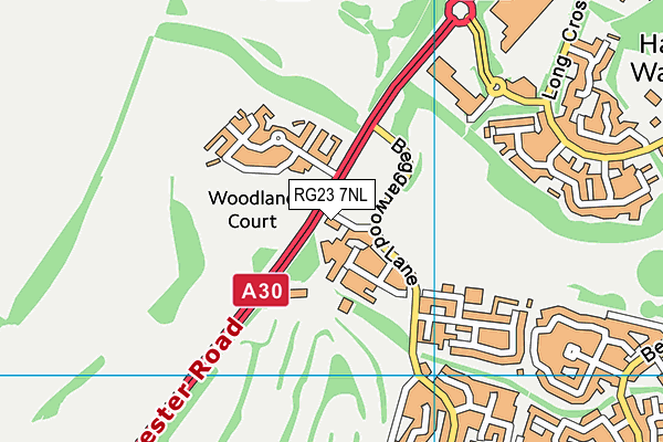 RG23 7NL map - OS VectorMap District (Ordnance Survey) RG23 7NL map - OS VectorMap District (Ordnance Survey)