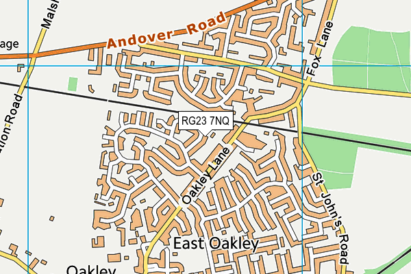 RG23 7NQ map - OS VectorMap District (Ordnance Survey) RG23 7NQ map - OS VectorMap District (Ordnance Survey)