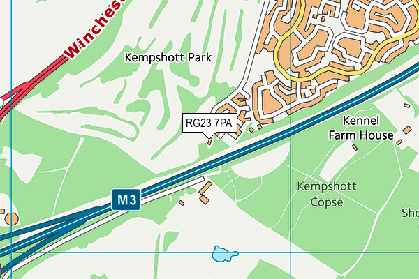 RG23 7PA map - OS VectorMap District (Ordnance Survey) RG23 7PA map - OS VectorMap District (Ordnance Survey)