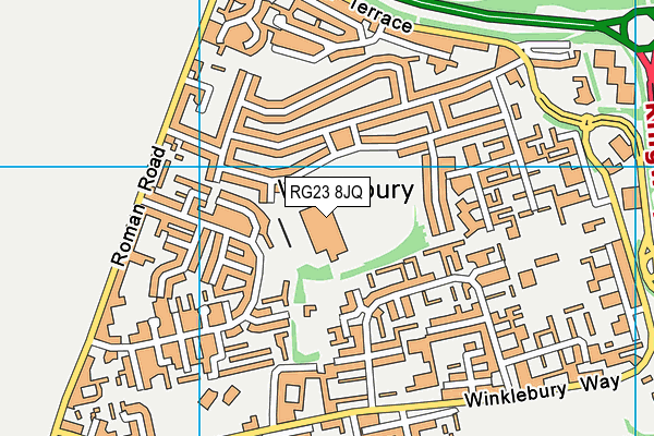 RG23 8JQ map - OS VectorMap District (Ordnance Survey) RG23 8JQ map - OS VectorMap District (Ordnance Survey)