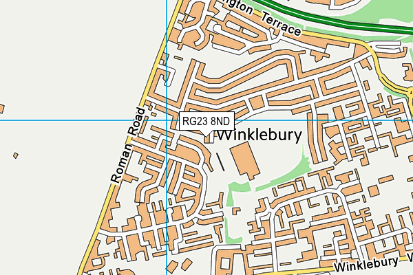 RG23 8ND map - OS VectorMap District (Ordnance Survey) RG23 8ND map - OS VectorMap District (Ordnance Survey)