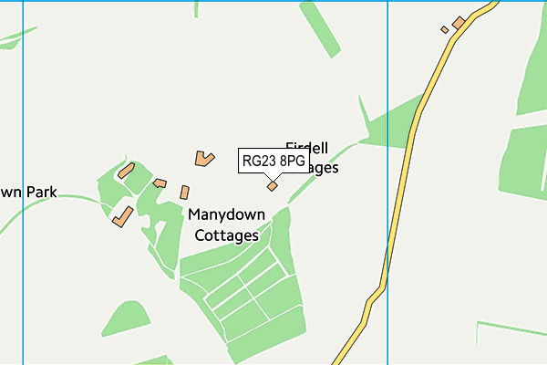 RG23 8PG map - OS VectorMap District (Ordnance Survey) RG23 8PG map - OS VectorMap District (Ordnance Survey)