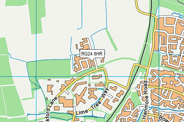 RG24 8HR map - OS VectorMap District (Ordnance Survey) RG24 8HR map - OS VectorMap District (Ordnance Survey)