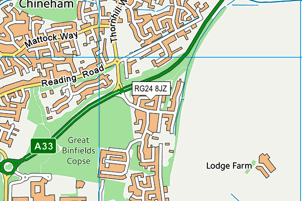 RG24 8JZ map - OS VectorMap District (Ordnance Survey) RG24 8JZ map - OS VectorMap District (Ordnance Survey)