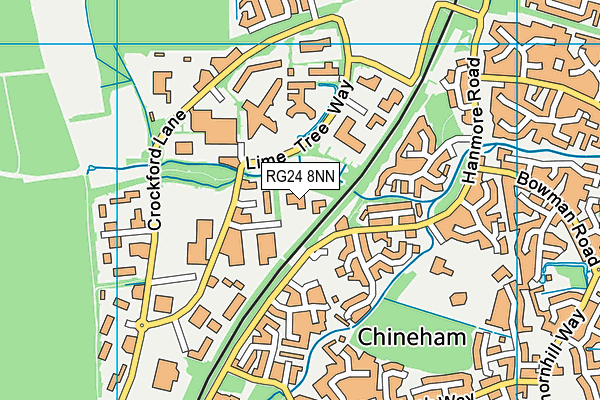 RG24 8NN map - OS VectorMap District (Ordnance Survey) RG24 8NN map - OS VectorMap District (Ordnance Survey)