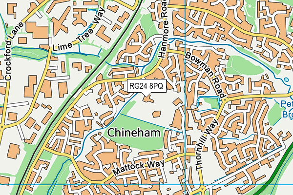 RG24 8PQ map - OS VectorMap District (Ordnance Survey) RG24 8PQ map - OS VectorMap District (Ordnance Survey)