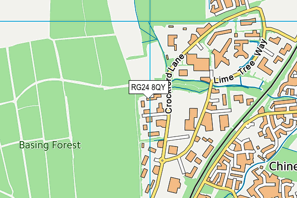 RG24 8QY map - OS VectorMap District (Ordnance Survey) RG24 8QY map - OS VectorMap District (Ordnance Survey)