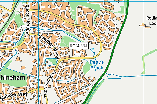 RG24 8RJ map - OS VectorMap District (Ordnance Survey) RG24 8RJ map - OS VectorMap District (Ordnance Survey)