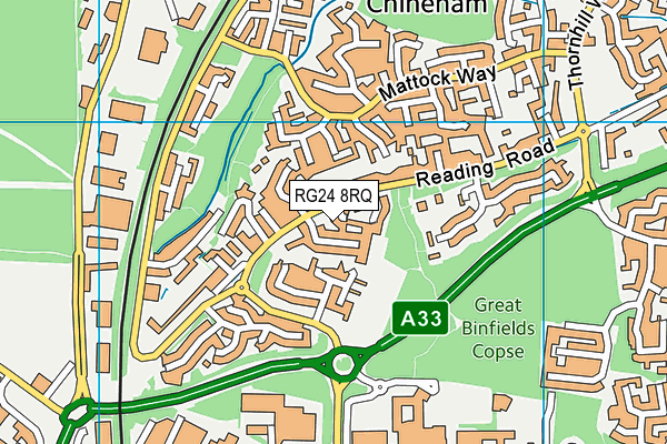 RG24 8RQ map - OS VectorMap District (Ordnance Survey) RG24 8RQ map - OS VectorMap District (Ordnance Survey)