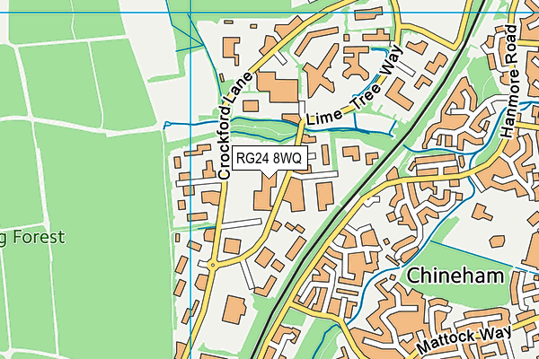 RG24 8WQ map - OS VectorMap District (Ordnance Survey) RG24 8WQ map - OS VectorMap District (Ordnance Survey)