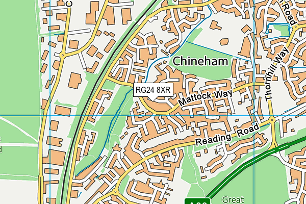 RG24 8XR map - OS VectorMap District (Ordnance Survey) RG24 8XR map - OS VectorMap District (Ordnance Survey)