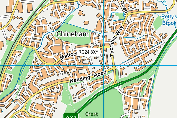 RG24 8XY map - OS VectorMap District (Ordnance Survey) RG24 8XY map - OS VectorMap District (Ordnance Survey)
