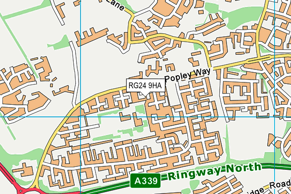 RG24 9HA map - OS VectorMap District (Ordnance Survey) RG24 9HA map - OS VectorMap District (Ordnance Survey)