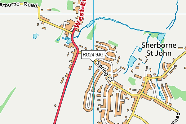 RG24 9JG map - OS VectorMap District (Ordnance Survey) RG24 9JG map - OS VectorMap District (Ordnance Survey)