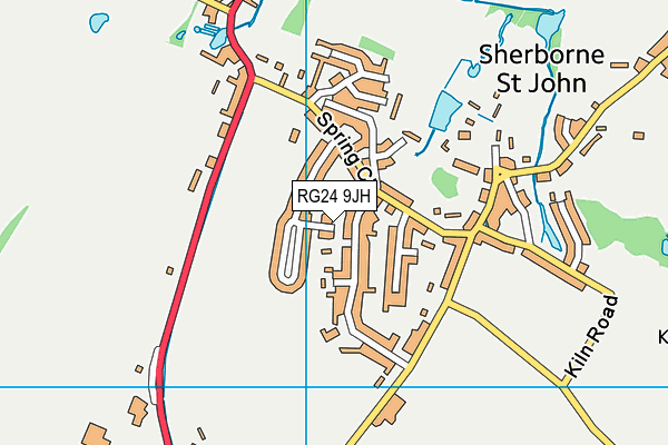 RG24 9JH map - OS VectorMap District (Ordnance Survey) RG24 9JH map - OS VectorMap District (Ordnance Survey)